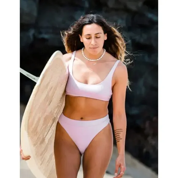 Billabong Sol Searcher Tank Bikini Top - Light Pink - Large - NWT - Picture 2 of 9